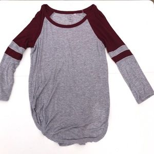 3/4 sleeve baseball tee